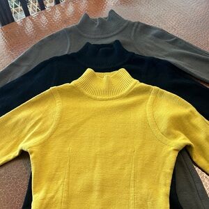 3 Eleanor P Brenner Super Fine Merino Wool Sweaters